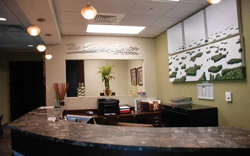 Reception of The Surgery Center at Doral