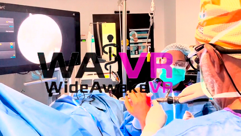Wide Awake Virtual Reality is Used to Relax Patient During His Procedure (No Sedation)